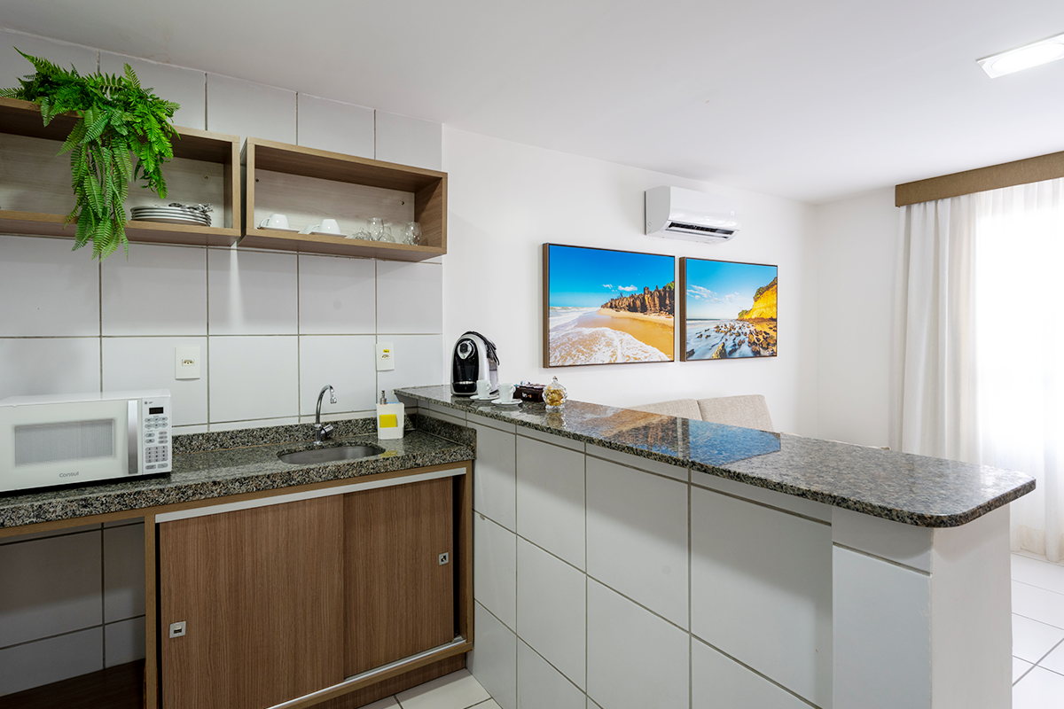 Cozinha americana da suíte